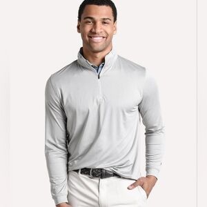 Men’s Performance Grey Soft Stretch Golf Hike Pullover XL